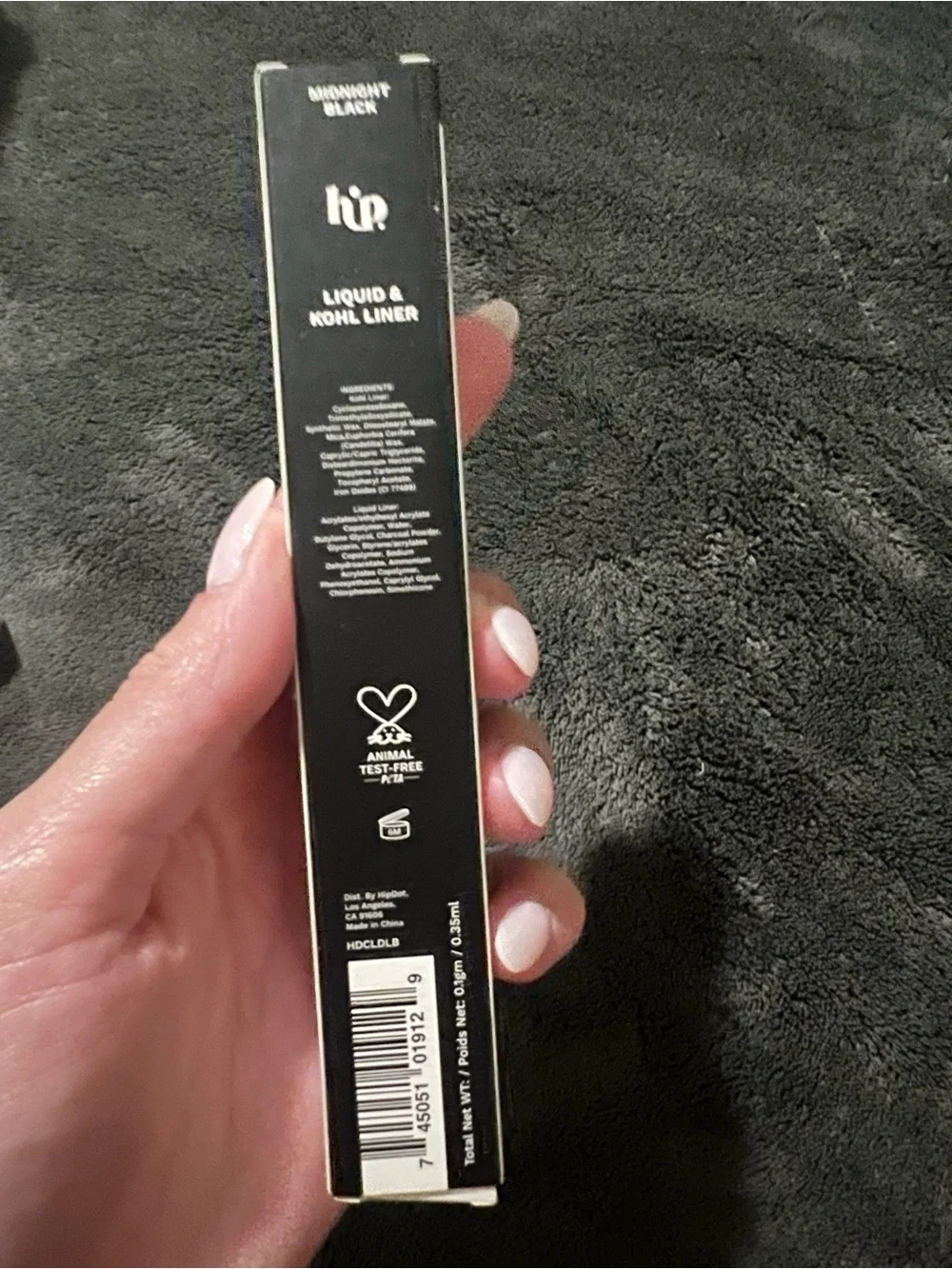 hip Liquid & Kohl Liner in Midnight Black